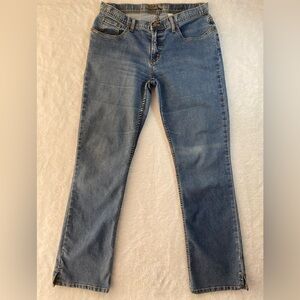 Cruel Girl Relaxed Fit Jeans Size 11 Long Medium Wash Side Slit Hem